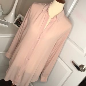 Babaton Aritzia Cupro Blouse Size M